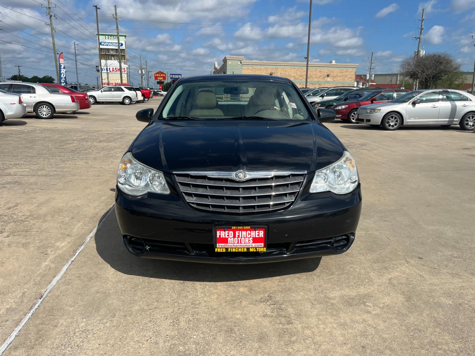 2010 Black /TAN Chrysler Sebring Sedan Limited (1C3CC5FB2AN) with an 2.4L L4 DOHC 16V engine, 4-Speed Automatic transmission, located at 14700 Tomball Parkway 249, Houston, TX, 77086, (281) 444-2200, 29.928619, -95.504074 - Photo #1